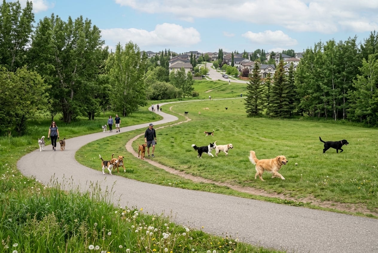 Sandstone Valley Area 2 Off Leash Area off-leash dog park in Calgary