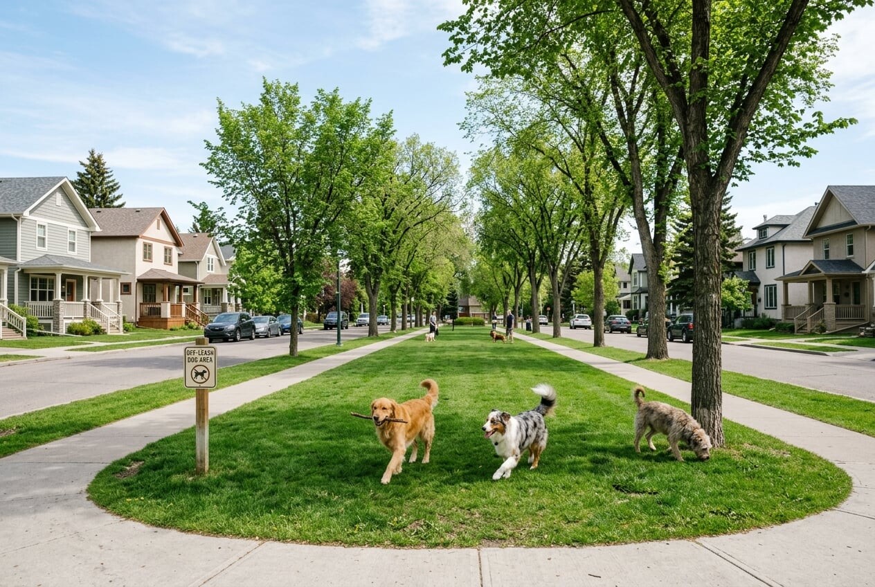 Scarboro Off Leash Area (Triangle Park) off-leash dog park in Calgary